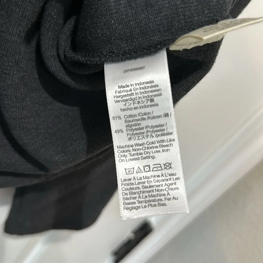 Grey Mock Neck Puff Sleeve Madewell Sweater